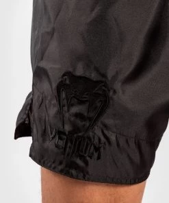 Venum Logos Muay Thai Shorts Zwart Zwart -Boksen Winkel venum venum logos muay thai shorts zwart zwart 9