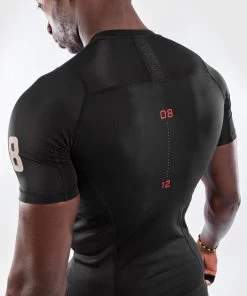Venum Loma 08-12 Rash Guard Compressie T-shirt S/S Zwart -Boksen Winkel venum venum loma 08 12 rash guard compressie t shi 6