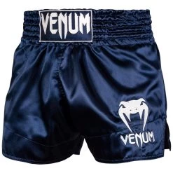 Venum Muay Thai Classic Kickboks Broekjes Blauw -Boksen Winkel venum venum muay thai classic kickboks broekjes bl 4