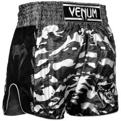Venum Muay Thai Full Cam Shorts Zwart Wit -Boksen Winkel venum venum muay thai full cam shorts zwart wit 1