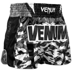 Venum Muay Thai Full Cam Shorts Zwart Wit -Boksen Winkel venum venum muay thai full cam shorts zwart wit 6