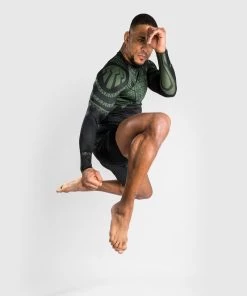 Venum Nakahi Rashguard Lange Mouwen Zwart Khaki -Boksen Winkel venum venum nakahi rashguard lange mouwen zwart kh 4