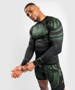 Venum Nakahi Rashguard Lange Mouwen Zwart Khaki -Boksen Winkel venum venum nakahi rashguard lange mouwen zwart kh 5