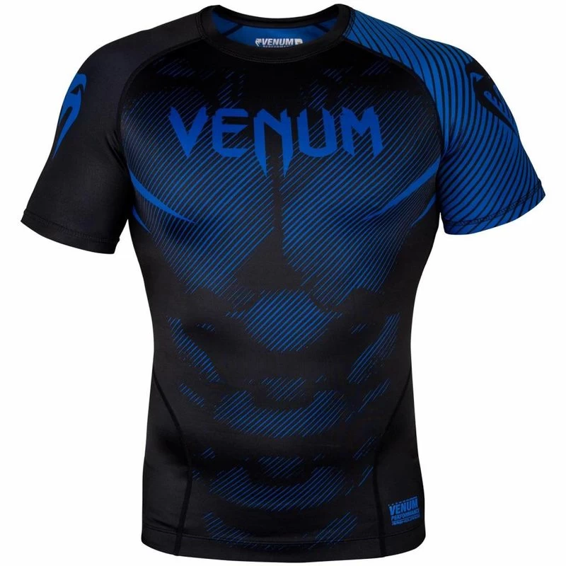 Venum NOGI 2.0 Rashguard S/S Zwart Blauw Vechtsport Winkel 5 Venum NOGI 2.0 Rashguard S/S Zwart Blauw Vechtsport Winkel - Afbeelding 3