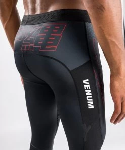 Venum OKINAWA 3.0 Sportlegging Zwart Rood -Boksen Winkel venum venum okinawa 30 sportlegging zwart rood 2