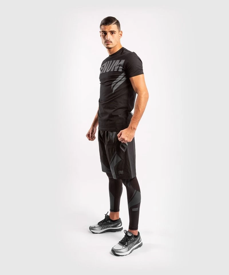 Venum ONE FC Impact Compression Tights Legging Zwart Zwart 6 Venum ONE FC Impact Compression Tights Legging Zwart Zwart - Afbeelding 4