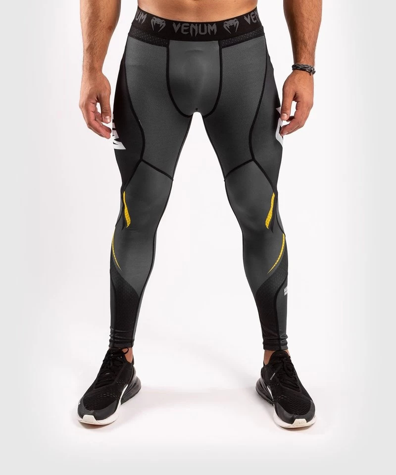 Venum ONE FC Impact Compression Tights Legging Grijs Geel 8 Venum ONE FC Impact Compression Tights Legging Grijs Geel - Afbeelding 6