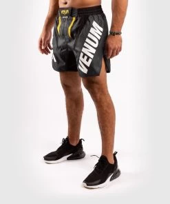 Venum ONE FC Impact Fightshorts Grijs Geel -Boksen Winkel venum venum one fc impact fightshorts grijs geel 2