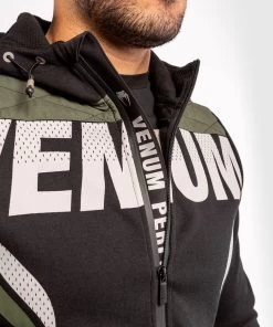 Venum ONE FC Impact Hoodie Zwart Kaki -Boksen Winkel venum venum one fc impact hoodie zwart kaki 3