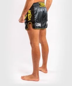 Venum ONE FC Impact Muay Thai Short Grijs Zwart -Boksen Winkel venum venum one fc impact muay thai short grijs zw 9