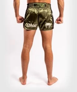 Venum ONE FC Impact Muay Thai Short Khaki Zwart -Boksen Winkel venum venum one fc impact muay thai short khaki zw 9