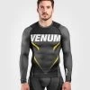 Venum ONE FC Impact Rashguard L/S Grijs Geel 1 Venum ONE FC Impact Rashguard L/S Grijs Geel -Boksen Winkel venum venum one fc impact rashguard l s grijs geel