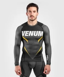 Venum ONE FC Impact Rashguard L/S Grijs Geel
