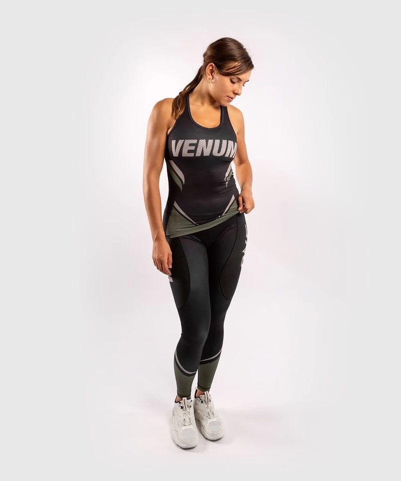 Venum ONE FC IMPACT Tanktop Dames Zwart Kaki 3 Venum ONE FC IMPACT Tanktop Dames Zwart Kaki