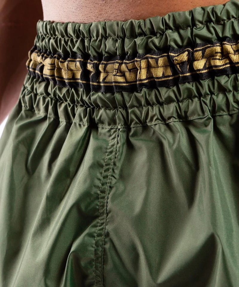 Venum PARACHUTE Muay Thai Kickboks Broekjes Kaki Goud 3 Venum PARACHUTE Muay Thai Kickboks Broekjes Kaki Goud