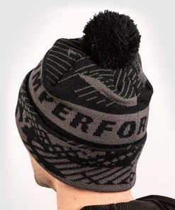 Venum Performance Beanie Muts Grijs Zwart -Boksen Winkel venum venum performance beanie muts grijs zwart 1