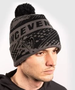 Venum Performance Beanie Muts Grijs Zwart -Boksen Winkel venum venum performance beanie muts grijs zwart 2
