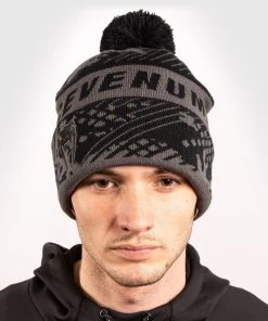 Venum Performance Beanie Muts Grijs Zwart -Boksen Winkel venum venum performance beanie muts grijs zwart 3