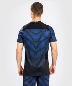 Venum Phantom Loma Dry Tech T-Shirt Zwart Blauw -Boksen Winkel venum venum phantom loma dry tech t shirt zwart bl 1