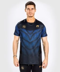 Venum Phantom Loma Dry Tech T-Shirt Zwart Blauw -Boksen Winkel venum venum phantom loma dry tech t shirt zwart bl 3