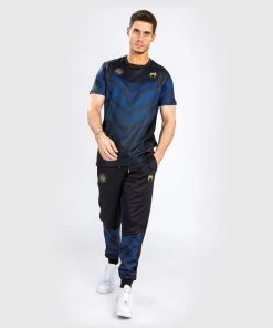 Venum Phantom Loma Dry Tech T-Shirt Zwart Blauw -Boksen Winkel venum venum phantom loma dry tech t shirt zwart bl 7