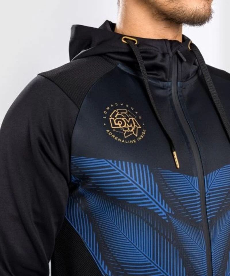 Venum Phantom Loma Hoodie Zwart Blauw 7 Venum Phantom Loma Hoodie Zwart Blauw - Afbeelding 5