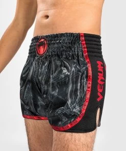 Venum PHANTOM Muay Thai Kickboxing Short Zwart Rood -Boksen Winkel venum venum phantom muay thai kickboxing short zwa 6