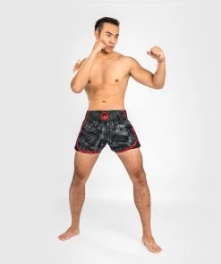 Venum PHANTOM Muay Thai Kickboxing Short Zwart Rood -Boksen Winkel venum venum phantom muay thai kickboxing short zwa 9