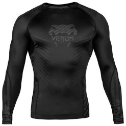 Venum Plasma Rash Guards L/S Zwart Zwart -Boksen Winkel venum venum plasma rash guards l s zwart zwart 5