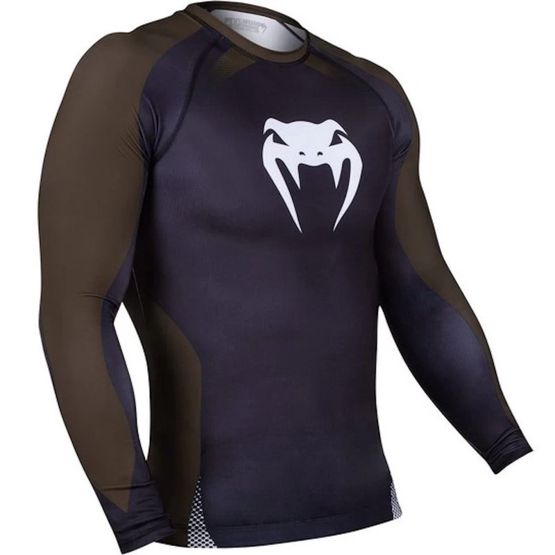 Venum Rash Guard NOGI IBJJF Approved L/S Zwart Bruin 5 Venum Rash Guard NOGI IBJJF Approved L/S Zwart Bruin - Afbeelding 3