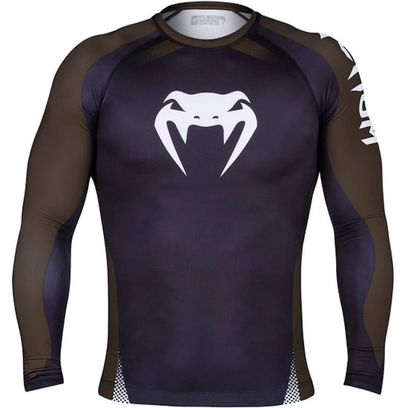 Venum Rash Guard NOGI IBJJF Approved L/S Zwart Bruin 10 Venum Rash Guard NOGI IBJJF Approved L/S Zwart Bruin - Afbeelding 8