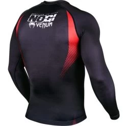 Venum Rash Guard NOGI IBJJF Approved L/S Zwart Rood