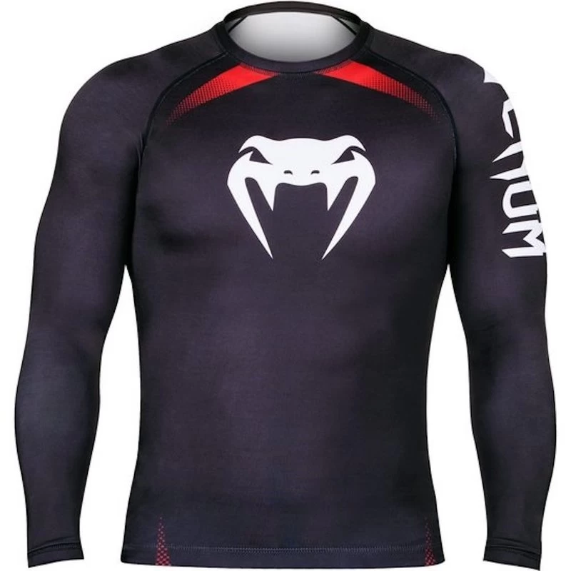 Venum Rash Guard NOGI IBJJF Approved L/S Zwart Rood 9 Venum Rash Guard NOGI IBJJF Approved L/S Zwart Rood - Afbeelding 7