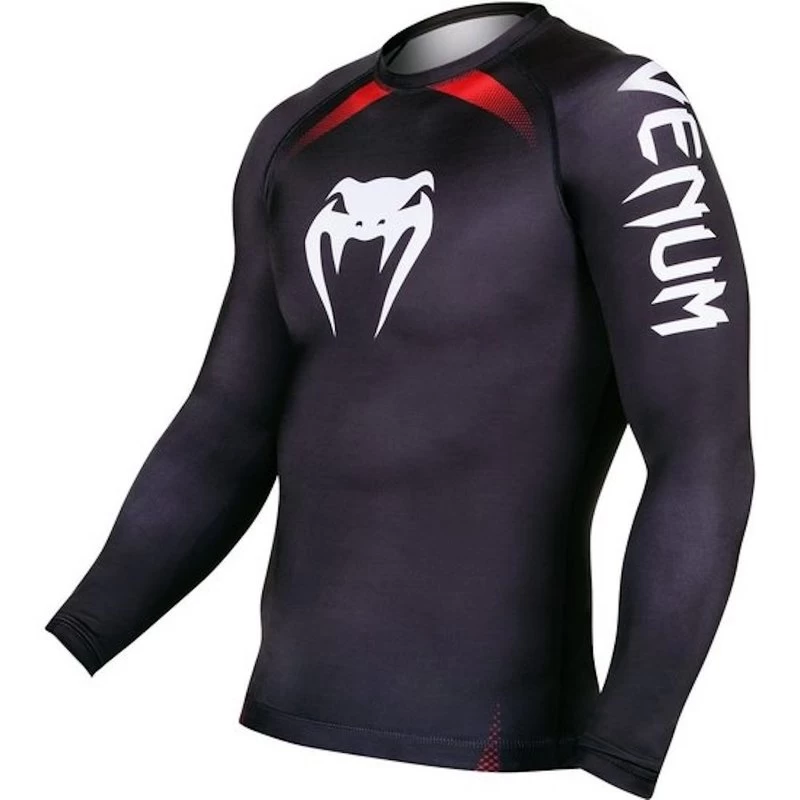 Venum Rash Guard NOGI IBJJF Approved L/S Zwart Rood 12 Venum Rash Guard NOGI IBJJF Approved L/S Zwart Rood - Afbeelding 10