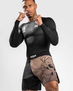 Venum Reorg Rash Guard Lange Mouwen Zwart -Boksen Winkel venum venum reorg rash guard lange mouwen zwart 4