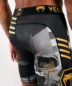 Venum Skull Compression Shorts Zwart Goud -Boksen Winkel venum venum skull compression shorts zwart goud 7