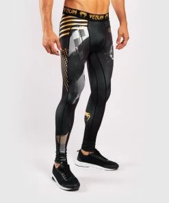 Venum SKULL Legging Spats Tights Zwart Goud -Boksen Winkel venum venum skull legging spats tights zwart goud 4