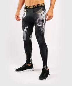 Venum SKULL Legging Spats Tights Zwart Goud -Boksen Winkel venum venum skull legging spats tights zwart goud 6