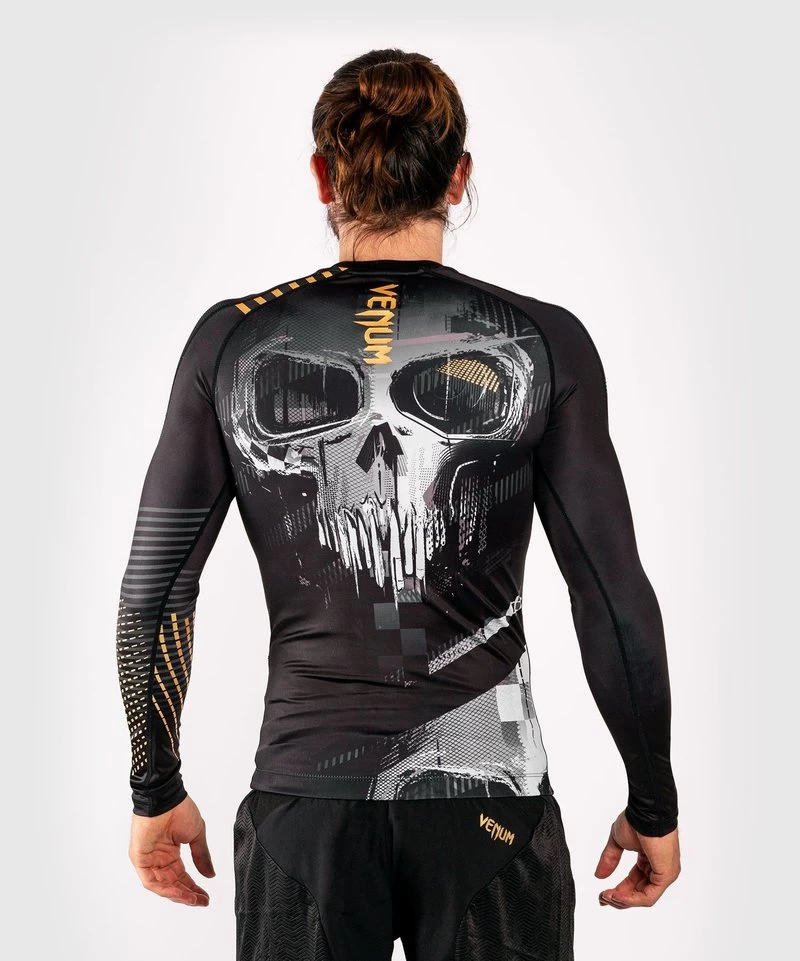 Venum SKULL Rash Guards L/S Zwart Goud Venum Nederland 5 Venum SKULL Rash Guards L/S Zwart Goud Venum Nederland - Afbeelding 3
