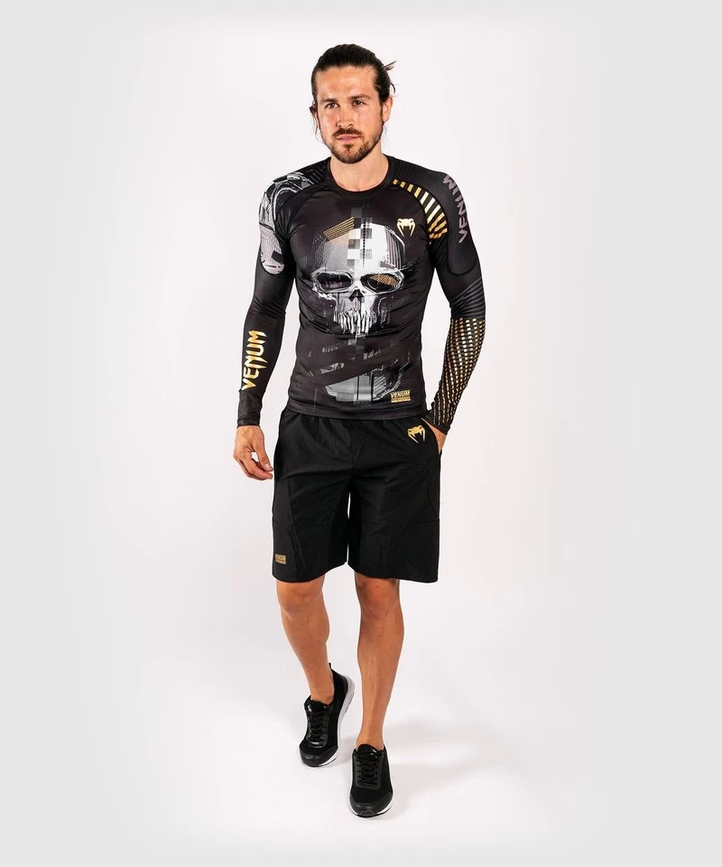 Venum SKULL Rash Guards L/S Zwart Goud Venum Nederland 7 Venum SKULL Rash Guards L/S Zwart Goud Venum Nederland - Afbeelding 5