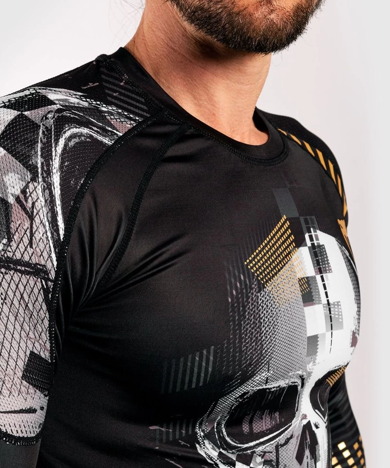 Venum SKULL Rash Guards L/S Zwart Goud Venum Nederland 9 Venum SKULL Rash Guards L/S Zwart Goud Venum Nederland - Afbeelding 7