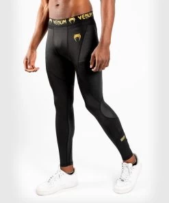 Venum Sportlegging G-Fit Compressiebroek Zwart Goud -Boksen Winkel venum venum sportlegging g fit compressiebroek zwa 2