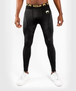 Venum Sportlegging G-Fit Compressiebroek Zwart Goud -Boksen Winkel venum venum sportlegging g fit compressiebroek zwa 4
