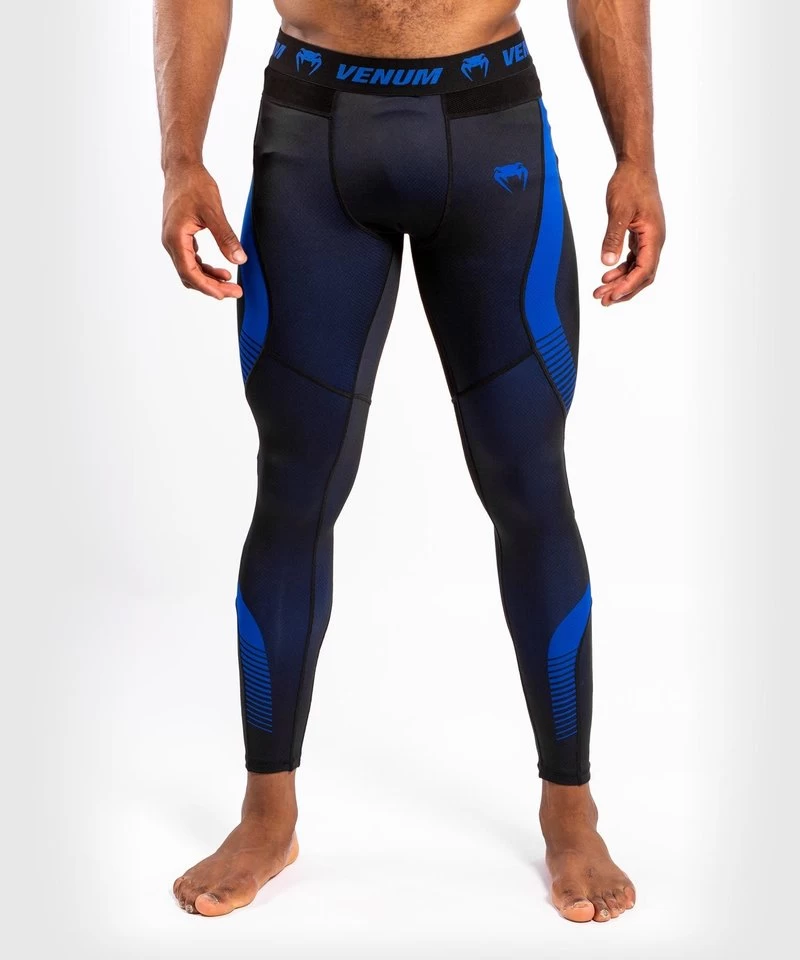 Venum Sportlegging No Gi 3.0 Compressiebroek Zwart Blauw 6 Venum Sportlegging No Gi 3.0 Compressiebroek Zwart Blauw - Afbeelding 4
