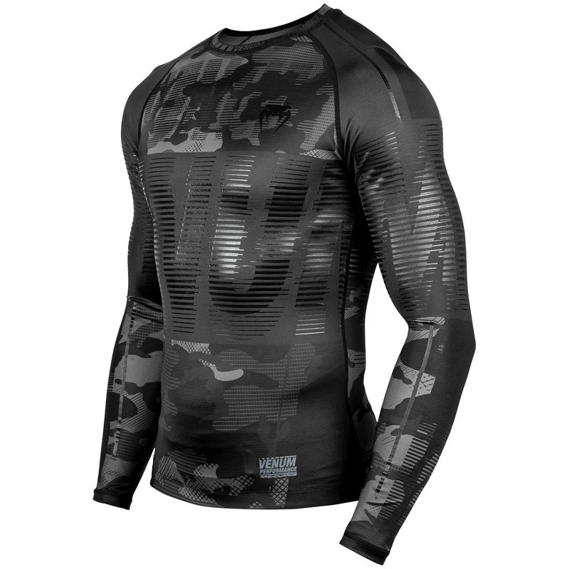 Venum Tactical Rash Guard L/S Compressieshirt Camo Zwart 4 Venum Tactical Rash Guard L/S Compressieshirt Camo Zwart - Afbeelding 2