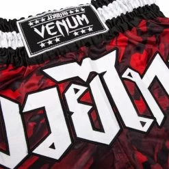 Venum Tecmo Thai Kickboks Broekjes Rood Venum Kleding