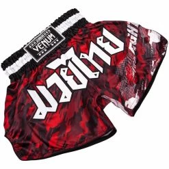 Venum Tecmo Thai Kickboks Broekjes Rood Venum Kleding -Boksen Winkel venum venum tecmo thai kickboks broekjes rood venu 4