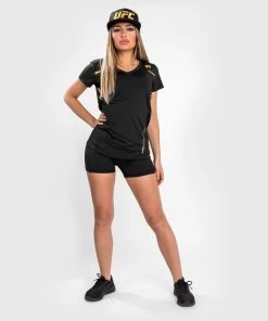 Venum Tempest 2.0 Dry Tech T-shirt Dames Zwart Goud 11 Venum Tempest 2.0 Dry Tech T-shirt Dames Zwart Goud -Boksen Winkel venum venum tempest 20 dry tech t shirt dames zwar 1