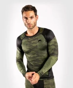 Venum TROOPER Rash Guards L/S Forest Camo Zwart -Boksen Winkel venum venum trooper rash guards l s forest camo zw 3