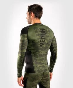 Venum TROOPER Rash Guards L/S Forest Camo Zwart -Boksen Winkel venum venum trooper rash guards l s forest camo zw 4
